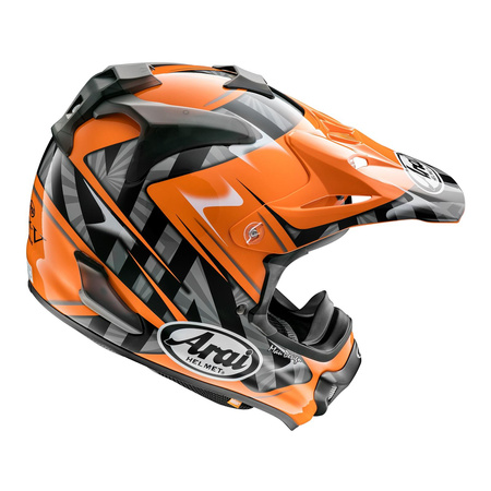Kask cross ARAI MX-V SCOOP ORANGE pomarańczowy szary czarny