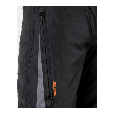 Spodnie tekstylne OZONE VULCAN BLACK czarny