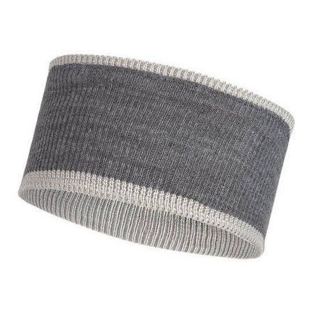 Opaska BUFF CROSSKNIT HEADBAND SOLID LIGHT GREY