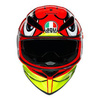 Kask integralny AGV K3 SV BIRDY RED czerwony żółty biały
