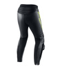 Spodnie skórzane REBELHORN FIGHTER BLACK/FLO YELLOW czarny żółty fluo