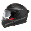 Kask integralny NZI GO RIDER STREAM DUO SOLID BLACK RED MATT czarny czerwony