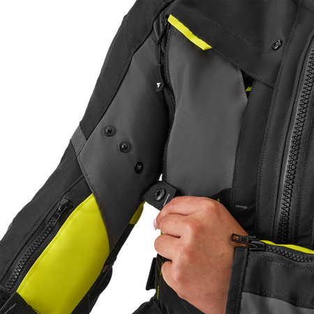 Kurtka tekstylna damska SHIMA HERO 2.0 LADY FLUO czarny szary żółty fluo