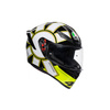 Kask integralny AGV K1 GOTHIC 46 czarny żółty biały