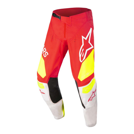 Spodnie cross ALPINESTARS TECHSTAR FACTORY FLUO RED/WHITE/FLUO YELLOW czerwony fluo biały żółty fluo