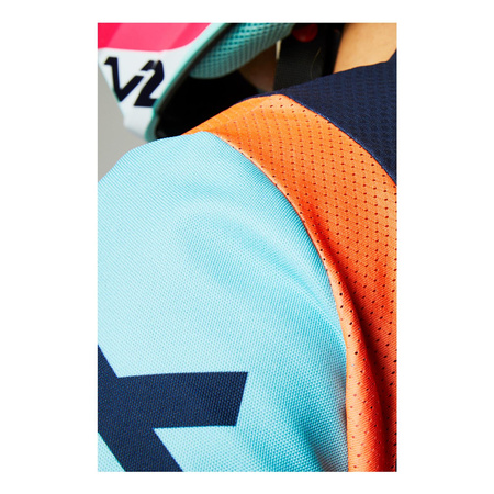 Bluza cross FOX 360 VOKE AQUA niebieski granatowy czerwony fluo różowy