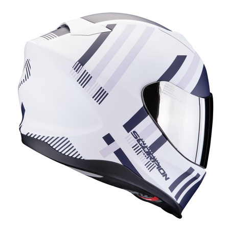 Kask integralny SCORPION EXO 520 EVO AIR BANSHEE MATT WHITE/BLUE/PURPLE biały niebieski fioletowy