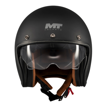 Kask otwarty MT LE MANS 2 SV S PURE BLACK MATT czarny mat