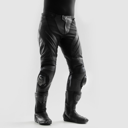 Spodnie skórzane REBELHORN INFERNO BLACK czarny