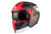 Kask otwarty MT STREETFIGHTER SV S TOTEM MATT PEARL RED czerwony szary czarny