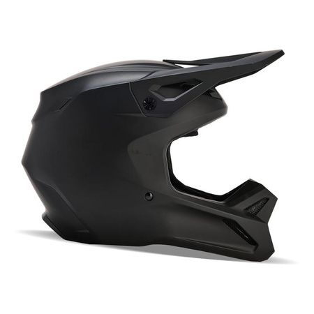 Kask cross FOX V1 SOLID BLACK MATT czarny mat