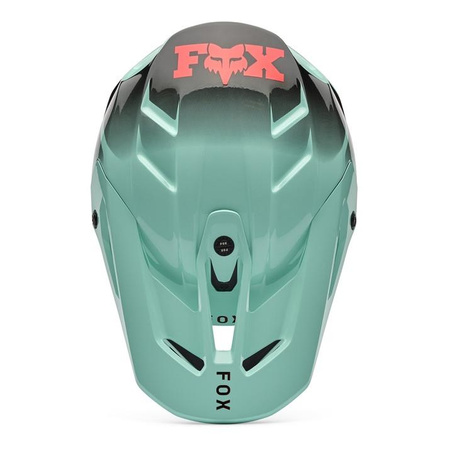 Kask cross FOX V3 DRIP TURQUOISE zielony czarny