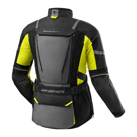 Kurtka tekstylna damska SHIMA HERO 2.0 LADY FLUO czarny szary żółty fluo