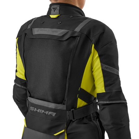 Kurtka tekstylna damska SHIMA HERO 2.0 LADY FLUO czarny szary żółty fluo