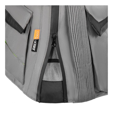 Kurtka tekstylna SECA ARRAKIS III TITANIUM szary żółty fluo czarny