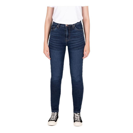 Jeansy motocyklowe damskie KNOX COLTON LADY STONE WASH INDIGO granatowy
