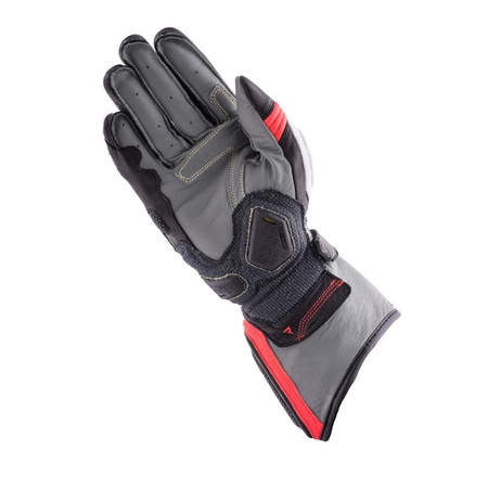 Rękawice sportowe damskie REBELHORN REBEL LADY BLACK/WHITE/FLO RED czarny biały czerwony fluo