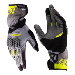 Rękawice cross LEATT ADV HYDRADRI 5.5 VIZ szary żółty fluo