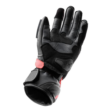 Rękawice miejskie REBELHORN VIPER BLACK/GREY/FLUO RED czarny szary czerwony fluo