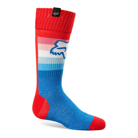 Skarpety dziecięce FOX JUNIOR 180 TOXSYK FLUO RED czerwony fluo niebieski biały
