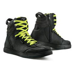 Trampki motocyklowe SHIMA REBEL MEN WP BLACK czarny żółty fluo