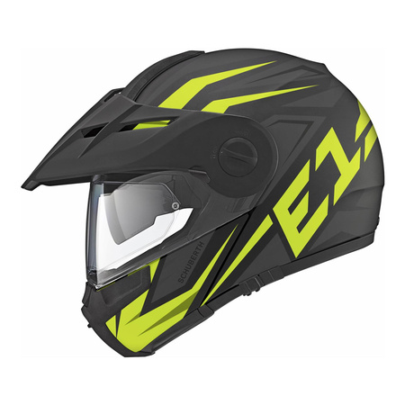 Kask szczękowy SCHUBERTH E1 ECE TUAREG YELLOW czarny grafitowy żółty fluo