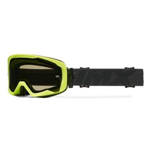 Gogle motocyklowe IMX ENDURANCE FLIP FLO YELLOW MATT/BLACK SZYBA DARK SMOKE + CLEAR żółty fluo czarny