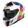 Kask integralny AIROH SPARK 2 LIVELY RAINBOW GLOSS biały niebieski różowy