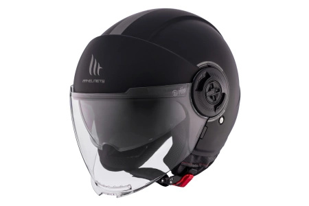 Kask otwarty MT VIALE SV S SOLID MATT BLACK czarny mat