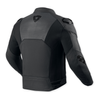 Kurtka skórzana REVIT ARGON 3 BLACK/ANTHRACITE czarny szary