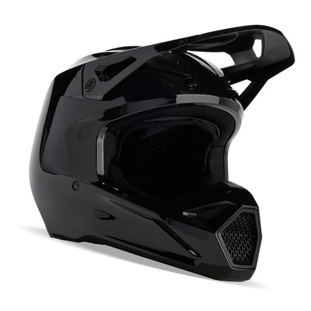 Kask cross FOX V1 SOLID BLACK czarny