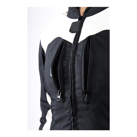 Kurtka tekstylna damska OZONE DELTA IV LADY BLACK/LIGHT GREY czarny szary