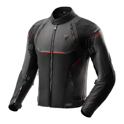 Kurtka tekstylna REBELHORN SWIFT BLACK/DARK GREY/RED czarny szary czerwony