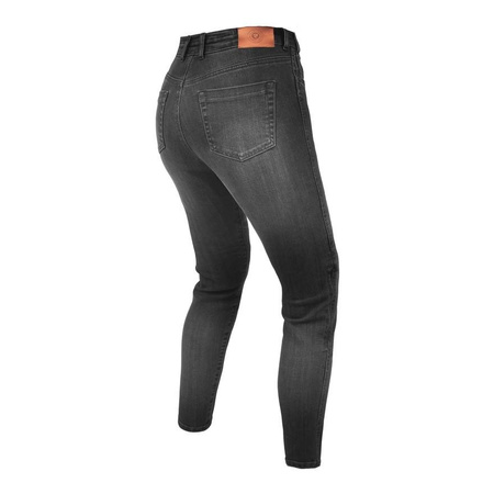 Jeansy motocyklowe damskie REBELHORN CLASSIC III LADY SLIM FIT WASHED BLACK czarny