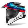 Kask integralny AIROH COMMANDER 2 DOOM BLACK GLOSS biały czerwony niebieski czarny