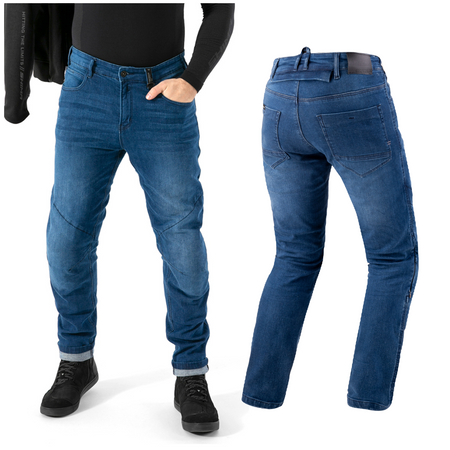 Jeansy motocyklowe SHIMA RIDER BLUE niebieski