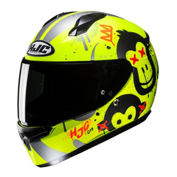 Kask integralny HJC C10 GETI GREEN/BLACK zielony fluo czarny srebrny