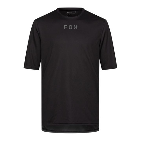 Koszulka rowerowa FOX RANGER WORDMARK BLACK czarny
