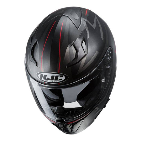 Kask integralny HJC I70 CRAVIA BLACK/RED czarny szary czerwony