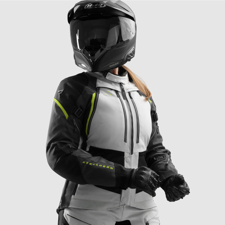 Kurtka tekstylna damska REBELHORN HARDY 3.0 LADY BLACK/GREY/FLUO YELLOW czarny szary żółty fluo