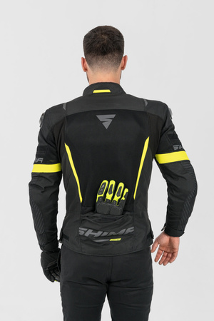 Kurtka tekstylna SHIMA SOLID 2.0 VENTED FLUO czarny żółty fluo