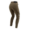 Jeansy motocyklowe damskie OZONE JANE LADY JOGGER FIT OLIVE zielony