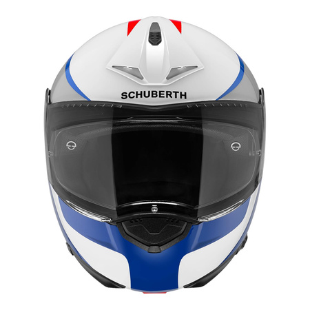 Kask szczękowy SCHUBERTH C3 PRO ECE SESTANTE BLUE biały szary niebieski