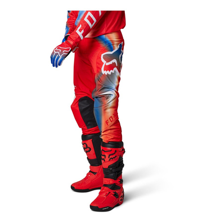 Spodnie cross FOX 180 TOXSYK FLUO RED czerwony fluo niebieski