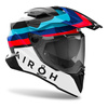 Kask integralny AIROH COMMANDER 2 DOOM BLACK GLOSS biały czerwony niebieski czarny