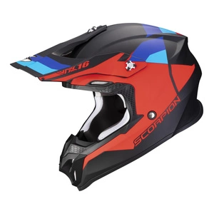 Kask cross SCORPION VX 16 EVO AIR SPECTRUM BLACK/RED/BLUE czarny czerwony niebieski