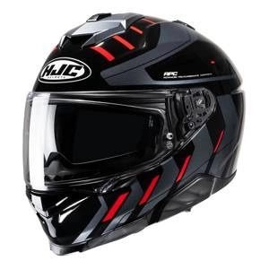 Kask integralny HJC I71 SIMO BLACK/RED czarny czerwony szary