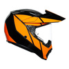 Kask integralny AGV AX9 TRAIL GUNMETAL/ORANGE czarny pomarańczowy
