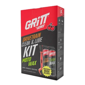 Zestaw do czyszczenia i smarowania łańcucha GRITT BY LEATT DRIVETRAIN KIT MOTO WAX