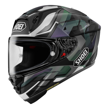 Kask integralny SHOEI X-SPR PRO VALION TC-5 czarny zielony fioletowy biały